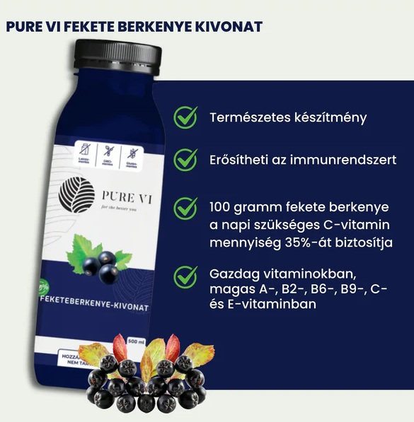 Pure Vi Fekete Berkenye Kivonat 500ml