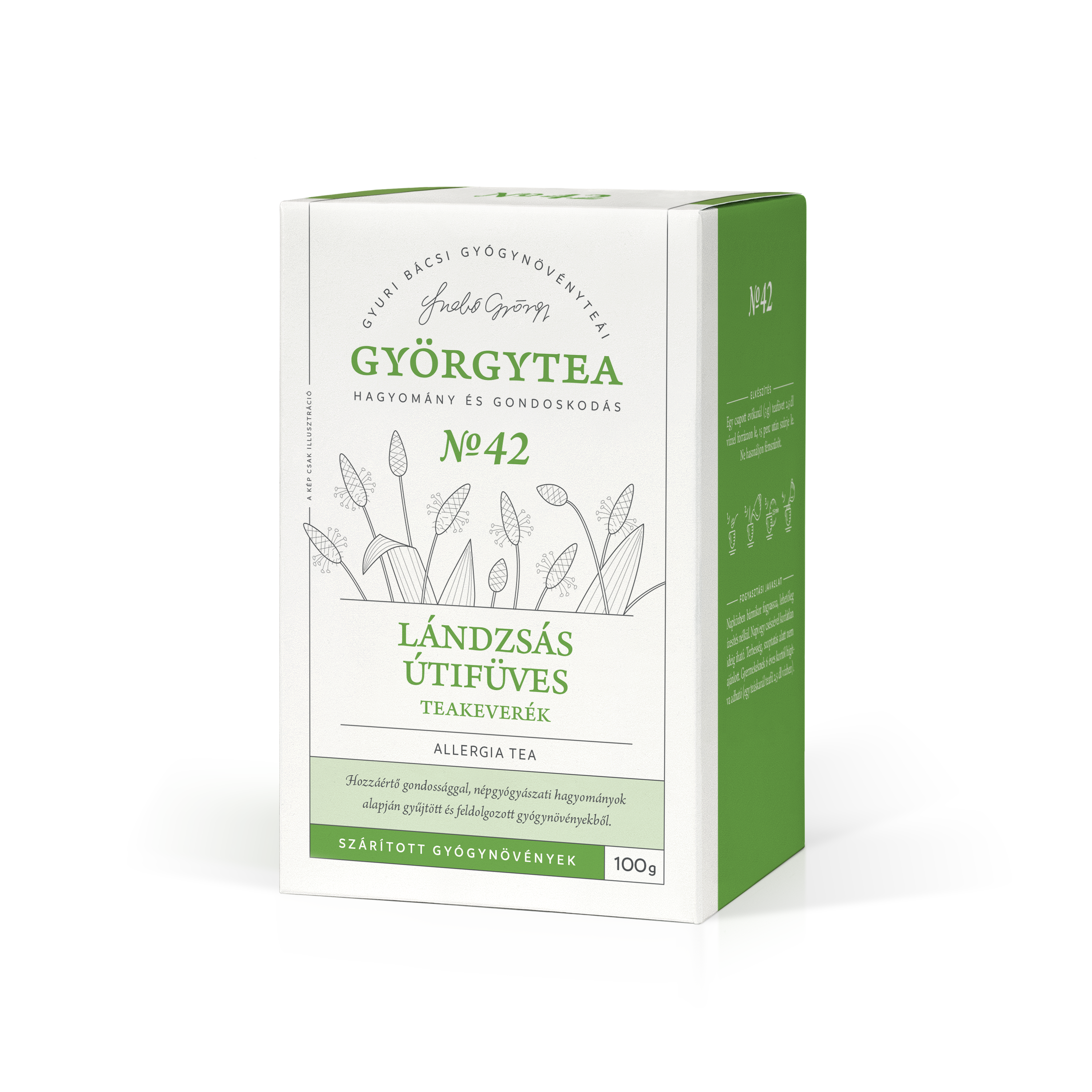 Lándzsás útifüves teakeverék (Allergia tea) 100g (kb. 34 adag)